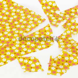 Decopatch Paper No. 709 Yellow Flowers 395 x 298 mm Pack of 3