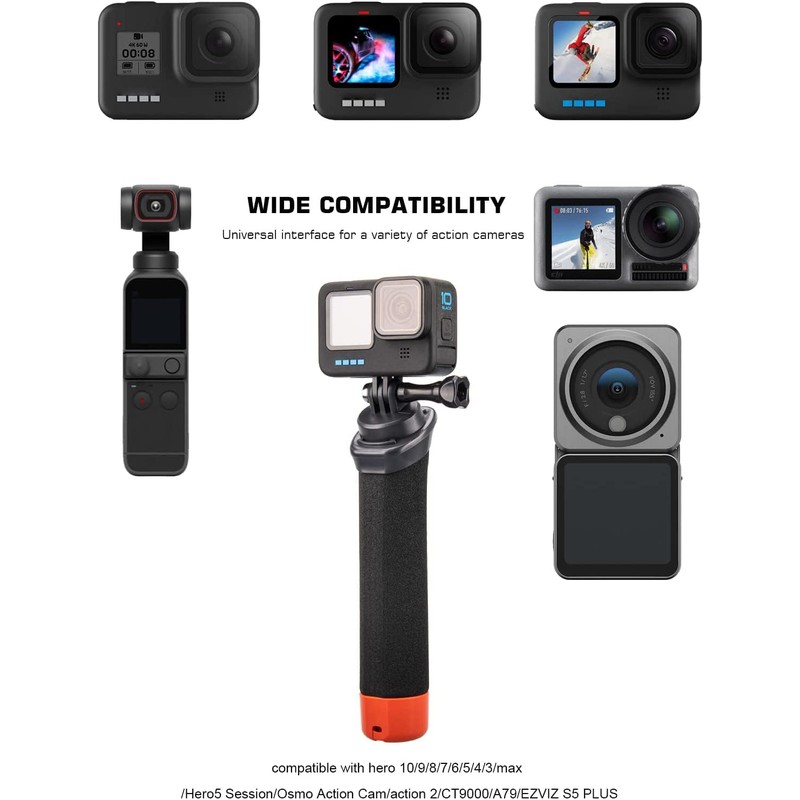 zalati Floating Grip Camera Grip Overwater Monopod Selfie Stick Compatible