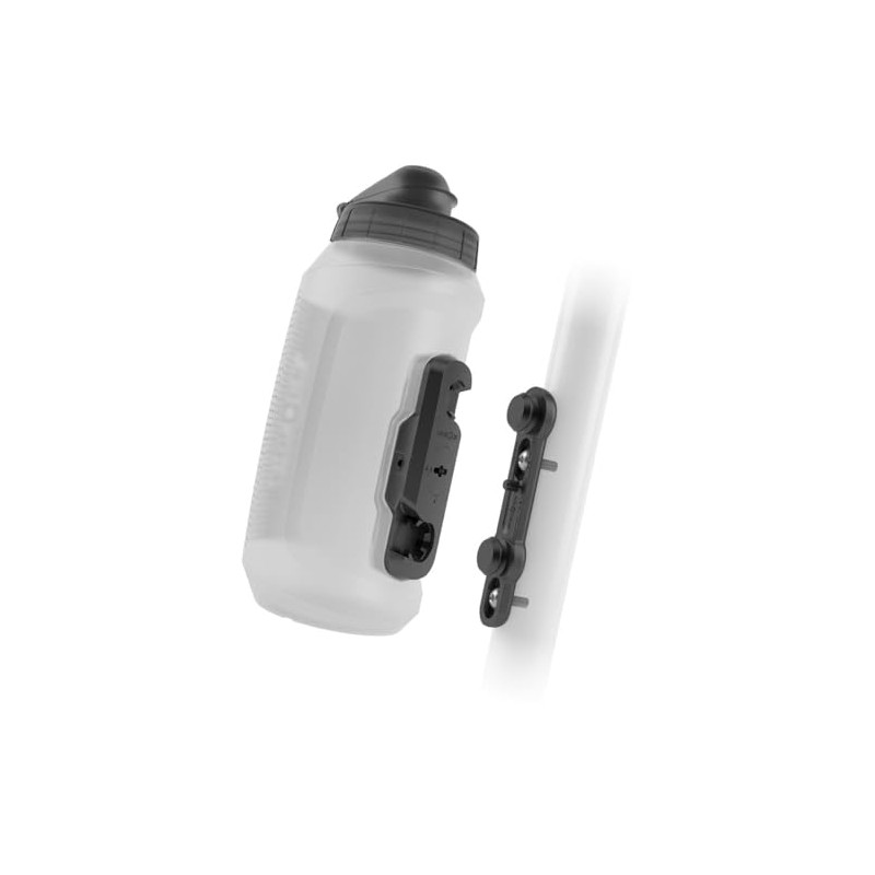 Fidlock Twist Bottle 750 Compact and Bike Base Transparent White