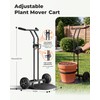 Brightown-Plant-Caddy-with-Wheels Heavy Duty, Ergonomic Plant Dolly for Elderly Gardeners with