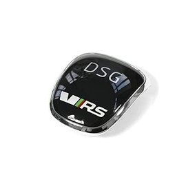 Skoda 5E0713146F Badge VRS Gear Knob Automatic Bezel RS Clip Chrome / Black