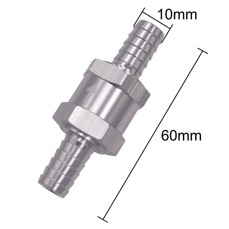 Wolfride 2PCS 10mm Fuel Line Check Valve 3/8 Inch Fuel
