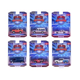DCD Greenlight 1/64 Scale Diecast Model Cars Series 2 Set of 6 "First Responders" --- for Kids & Collectors