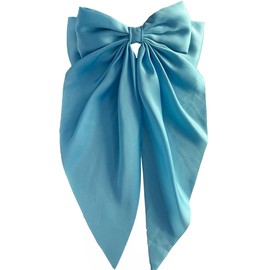 Satin Big Ribbon Barrette Sax Ribbon Clip Lolita Yume Cute Gothic Lolita Hair Clip Hairpin Hair Accessory