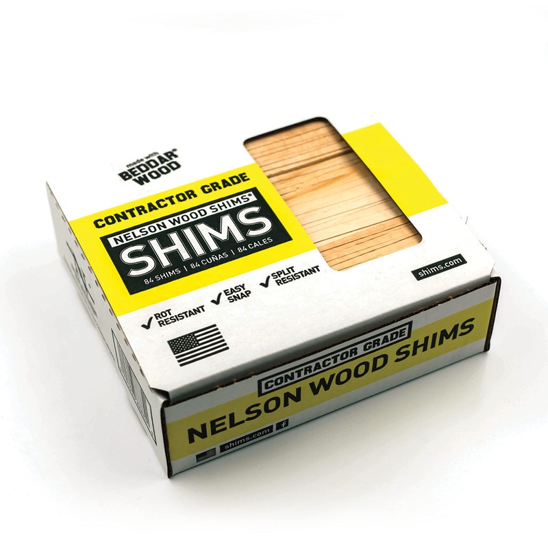 Nelson Wood Shims - Leveling Wedge Professional Contractor DIY Bulk