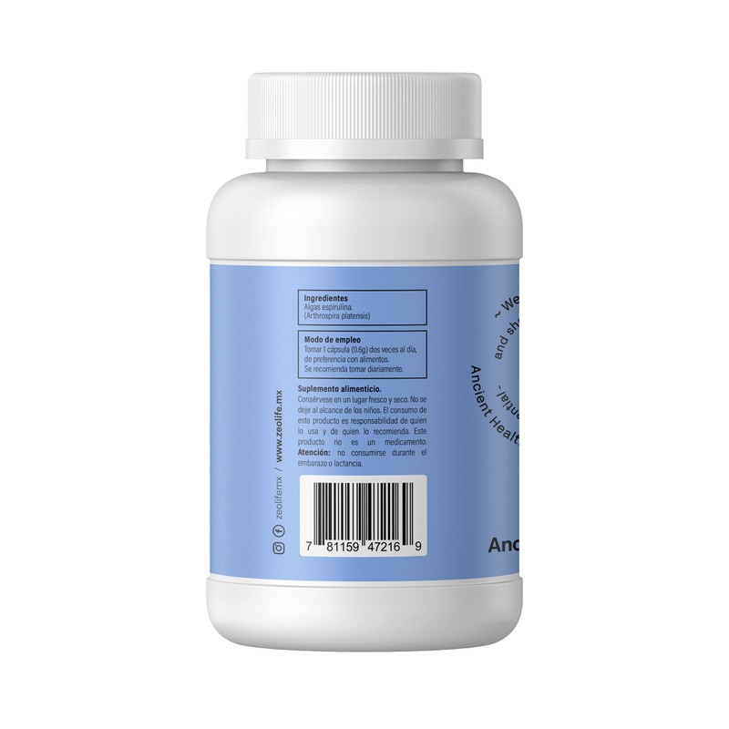 Ancient Health Espirulina Sealife 3 Frascos con 100 Capsulas Cada