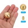 PATIKIL 25mm Brass Ball Lamp Finials Caps Knob, 2 Set