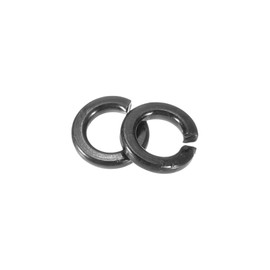 sourcing map 120 Pcs M2 Split Lock Washers, Carbon Steel Spring Lock Washer 2.2mm ID 3.3mm OD 0.49mm Thick for Screws Bolts Fasteners