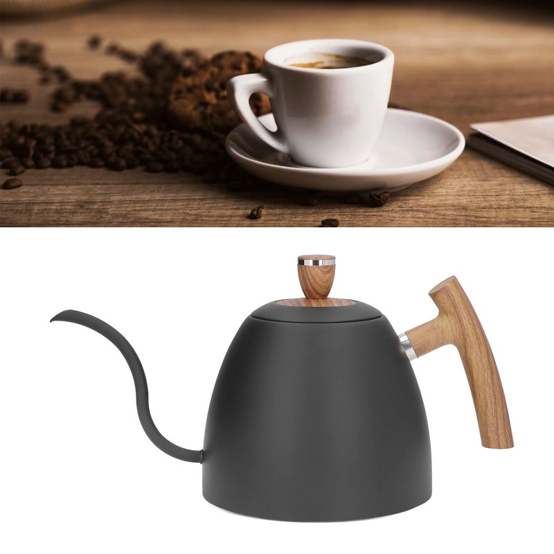 Qukaim Pour Over Coffee Kettle, 800ml, Ergonomic Handle, Stainless Steel
