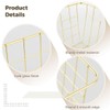 Homaisson 4 PCS Gold Wire Baskets, 10.9'' x 8.6'' x