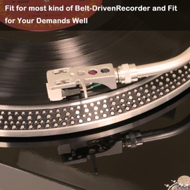 3 Pieces Turntable Belt Different Specifications Machine Recorder Rubber Belt for Repair Replacement Maintenance Most Kinds of Belt-Driven Turntables, 150MM