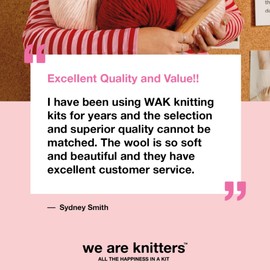 WE ARE KNITTERS - Himba Snood Beginner Knitting Kit, Includes Yarn, Instructions & Carry Bag, Cozy DIY Scarf for Winter, Ideal Gift for Craft Lovers (Flamingo)