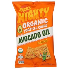 Zack's Mighty Organic Avocado Oil Nacho Tortilla Chips, 7.5 OZ
