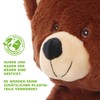Minifeet Recycled Bear, Sustainable Cuddly Toy Teddy Bear Made from