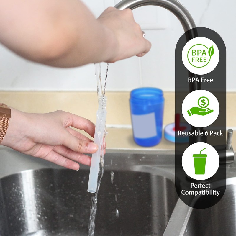 KLOWOAH Replacement Straws Compatible with Zak Designs Kelso 15 oz
