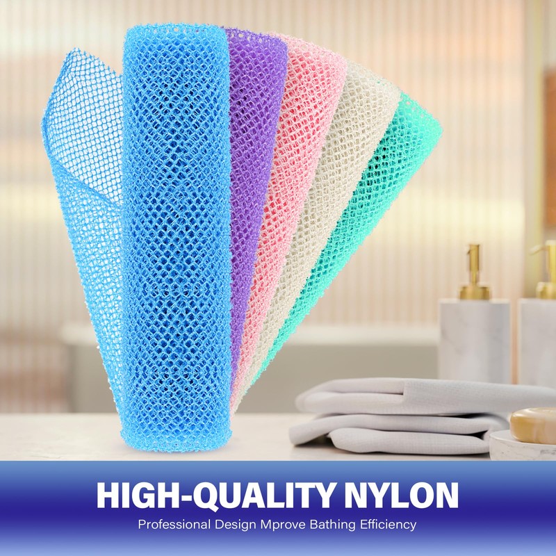 5 Pieces African Bath Sponge African Net Long Net Bath