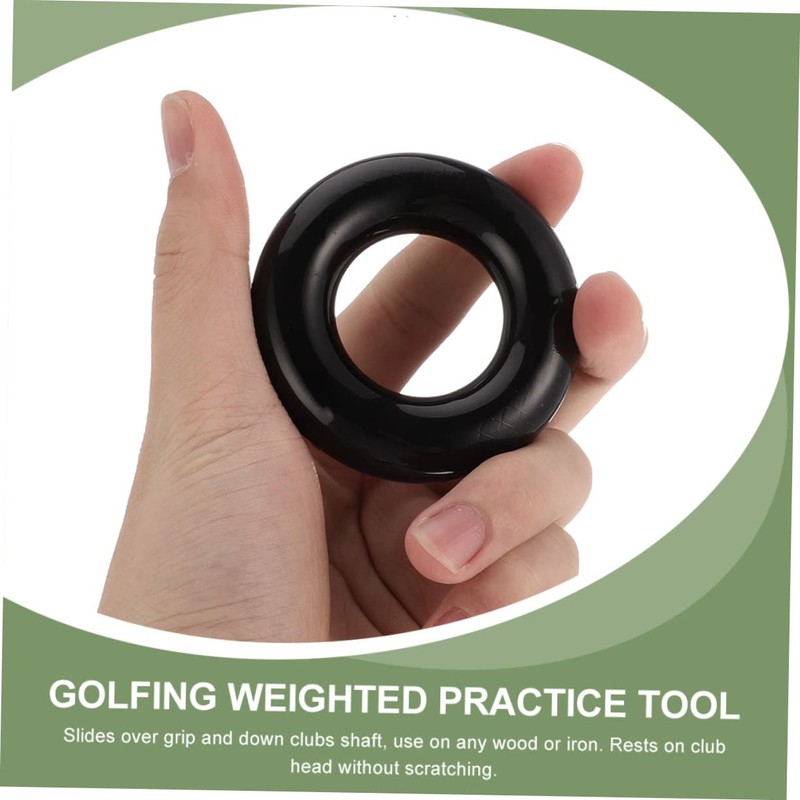 NOLITOY 2pcs Golf Weighted Swing Rings Golf Training Aid Tool