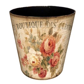 HMANE 10L/2.64 Gallon PU Leather Trash Can, Decorative Waterproof Wastebasket Dustbin Garbage Bin for Home Office Bathroom - Gardening 2