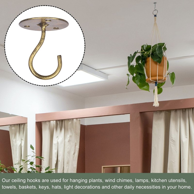 YOKIVE 2 Pcs Ceiling Hanging Hook, Heavy Swag Hook with