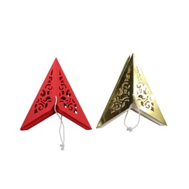 2Pcs 45cm Hollow Seven Cornered Star Lampshade, Christmas Wedding Party Hanging Lampshade Decorations