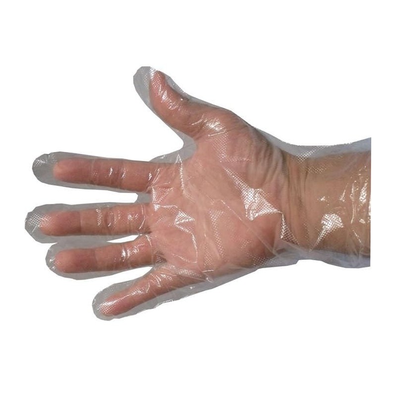 Embossed Embossed Gloves (Polyethylene Gloves for Food Processing) Translucent, M