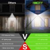 HMCITY 120 LED Outdoor Solar Lights with Motion Sensor and