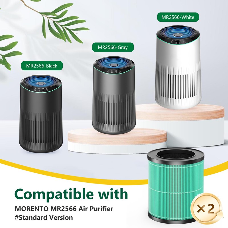 SAKEGDY MR2566 Replacement Filters,Compatible with MORENTO MR2566 Air Purifier, Pet
