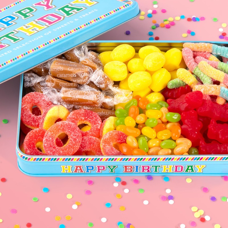 Birthday Candy Tin