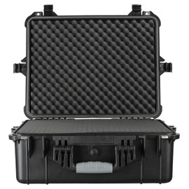 Eylar Large 20.62" Protective Camera Case Water and Shock Resistant w/Foam (Black)