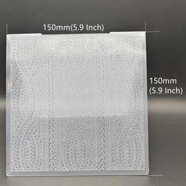 Plastic Embossing Folder 6x6 Inch Crocodile Skin Pattern Plastic Textured Impressions for Card Making Scrapbooking