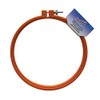 Plastic Embroidery Hoop Cross Stitch Craft Ring Orange 6"