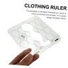 SEWACC 1pc Transparent Acrylic Ruler for Sewing and Craft Projects