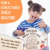 TinyKidz Daily Routine Chart for Kids, Visual Schedule, Routine Chart