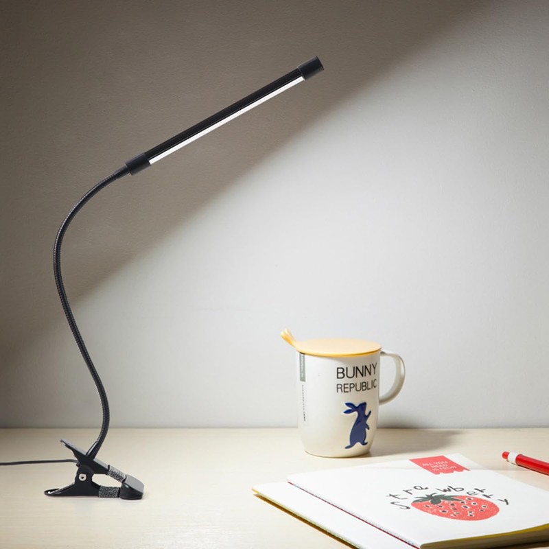 LytLStrox Black Clip-On LED Easel Lamp for Artists,Dimmable with 3