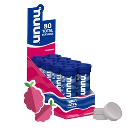Nuun Ultra Hydration Tablets, Raspberry, 8 Pack (80 Tablets)