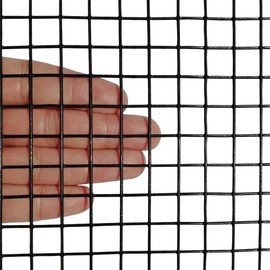 MTB Black PVC Coated Hardware Cloth 36 Inch x 25 Foot -1/2 Inch x 1/2 Inch 19GA