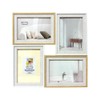 Nakabayashi F-TMS-111 Two-Tone Photo Frame (4 Sided Natural White)