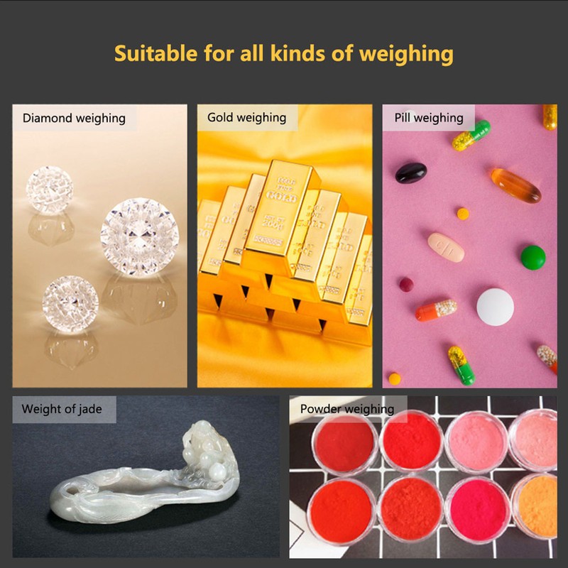 0.001g High Precision Portable Mini LCD Digital Electronic Scale for