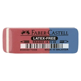 Faber-Castell 187040 Natural Rubber Eraser - Red/Blue