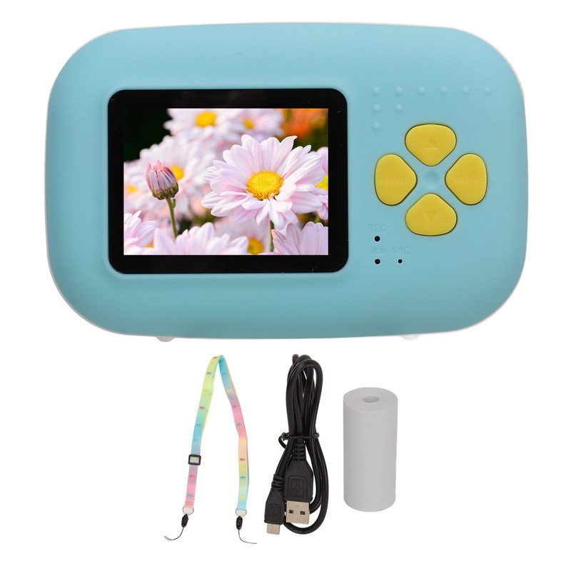 Instant Print Camera with Printer Paper 16MP 1080P MP3 Music