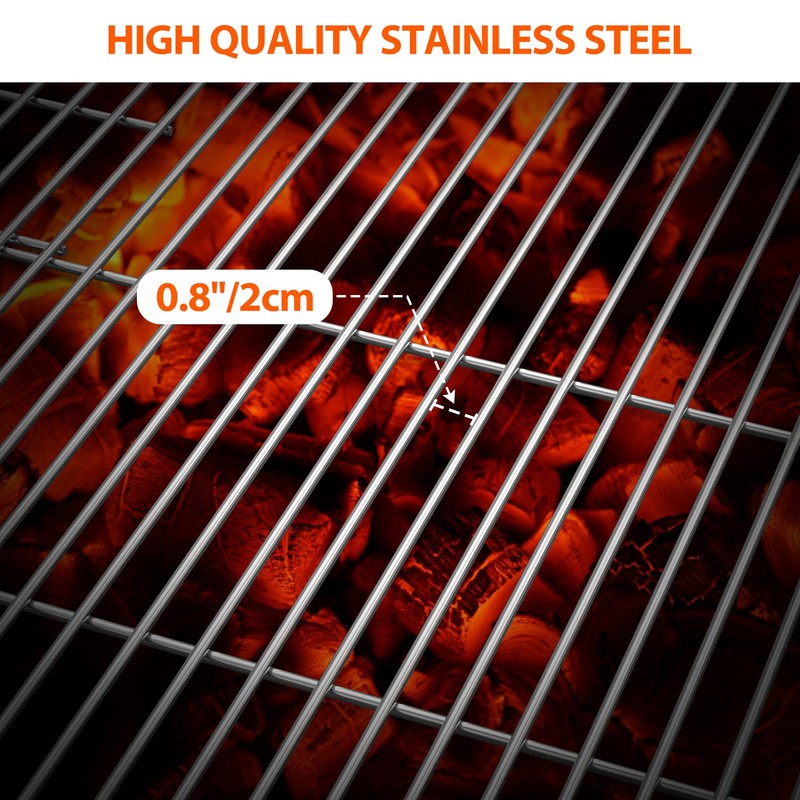 onlyfire Foldable Fire Pit Cooking Grates for Grilling, BBQ Solid