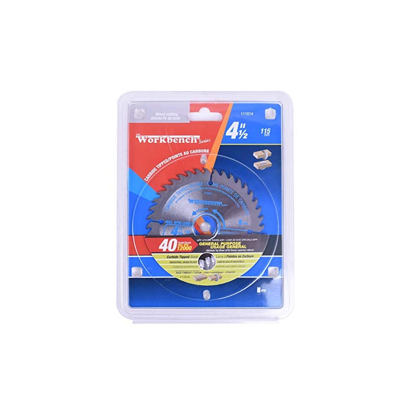 Toolway 111014 Saw Blade 4-1/2", 115mm, 40 Tooth
