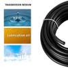 Joywayus 1/4" OD 557Ft Black Pneumatic Tubing Pipe PU Air