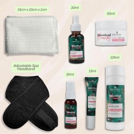 VIKINGTREAT Botanical Beauty Vegan Skincare Gift Set – 7-Piece Luxury Collection with Facial Oils, Creams, Headband and Gift Bag