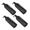 Healeved 4pcs Refillable Toiletry Bottles Press-Type Squeeze Bottles for Lotion