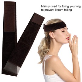 Banda De Agarre De Peluca De Encaje, Bandas De Peluca Antideslizantes De Franela Prevenir Dolores De Cabeza Bufanda Banda Para Peluca For Bandas Para El Cabello De Agarre (Marrón)