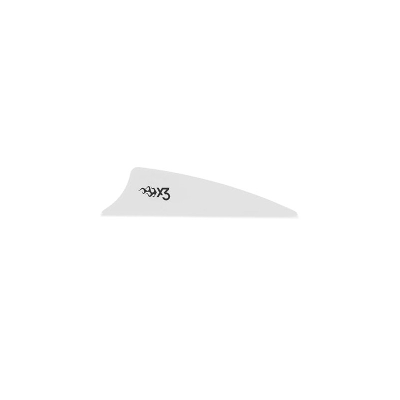 Bohning X3 Vane, 1.5", White, 100pk