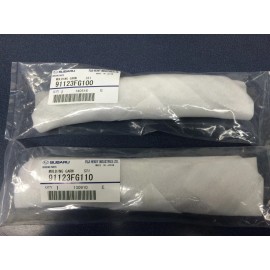 Subaru Genuine Parts 2011-2014 Subaru WRX STi OEM Limited Black Fender Badge Emblem Garnish SET Pair