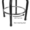 WORKPRO Bar Stools 360 Degree Swivel Black Chair Heavy Duty