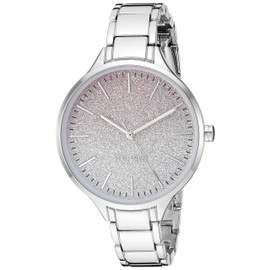 Nine West Women's Silver-Tone Bracelet Watch, NW/2337OMSV